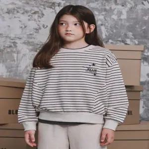 [대구백화점] [블루테일]스트라이프 아이보리 맨투맨 신상(AZG8TS07IV )