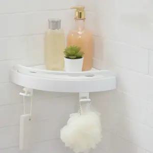 원터치 매직쉘프 플러스 2세트(원터치 무타공 흡착식 주방 욕실 코너 선반)