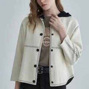 [르니앤맥코이]스티치 와이드 후드 니트 자켓 MM12KJ703FOY