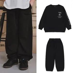 [블루테일](광주신세계)셋업코디AZG7TS13BK 블랙 맨투맨AZG7PT01BK 블랙 조거 트레이닝 팬츠