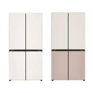 LG전자 1등급 LG 오브제 4도어 글라스 냉장고 870L (H875GBB011/H875GGA011)