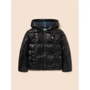 [BEANPOLE KIDS] 덕다운 체크 후드 경량 패딩  블랙 (BI5938U075)