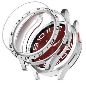 삼성 갤럭시 시계 6 케이스 클래식 43mm 액세서리 화면 보호기 범퍼 커버 + 강화 유리 필름 베젤