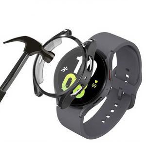 삼성 갤럭시 워치 7/6/5/4 40mm 44mm용 실리콘 TPU 케이스, 풀 커버 스크린 보호 범퍼 쉘