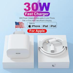정품 30W 타입 C 급속 충전기 아이폰 16 15 14 13 12 11 프로 맥스 미니 X XS XR 플러스 Magsafe 무선 고