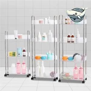 세탁실 편리 수납 트롤리 바퀴형 선반 정리함 틈새선반 이동식트롤리 세탁실수납장 이동식선반