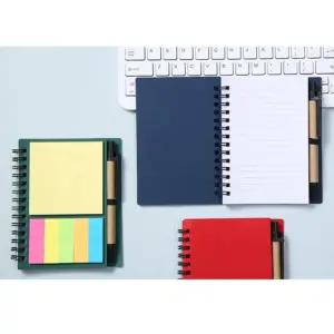 택1 4종 미니 휴대용 수첩 세트 메모지 펜+수첩+접착 패드 메모 볼펜 포켓 수첩 미니 노트 만년