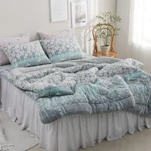 겨울 이부자리 차렵이불 극세사이불 밍크 세트 슈퍼싱글 퀸 2컬러 간절기 부드러운