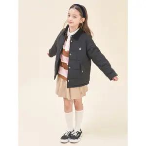 [BEANPOLE KIDS] 칼라 재킷형 패딩 점퍼  블랙 (BI5938U015)