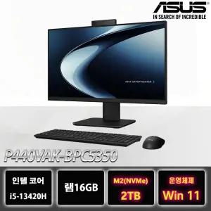 ASUS올인원 PC P440VAK-BPC5350 데스크탑 모니터 일체형 컴퓨터 피벗기능 2TB교체 Win11설치