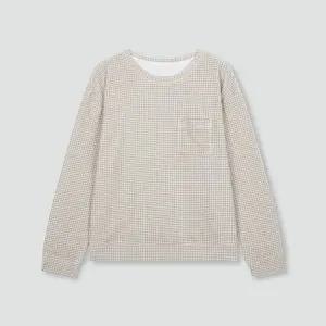 [JAJU](강남점)(이월) JAJU 여 마이크로 플리스 파자마 티셔츠 J204401208