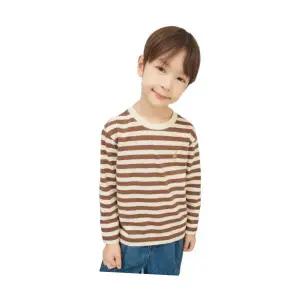 빈폴 BEANPOLE KIDS [Essential] 스트라이프 긴소매 티셔츠 브라운 (BI5841UE2D) BI5841UE2D 488881