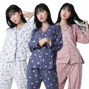 폭스 피치기모 카라 잠옷세트 E5 여성용