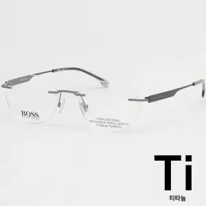 휴고 보스 티타늄 안경테 BOSS1265D SVK 무테 초경량 명품 템플
