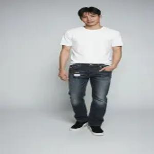 [리쿠퍼][리쿠퍼]남성 슬림핏 페인트 데님팬츠_LHM-144ID
