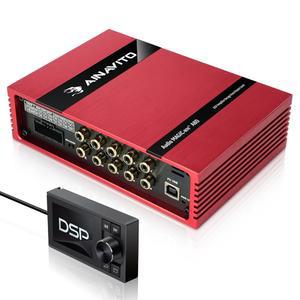 A80 DSP 앰프 자동차 오디오 디지털 신호 프로세서, 31밴드 EQ, 2채널 입력, 8채널 출력, 수동/PC/APP/컨트