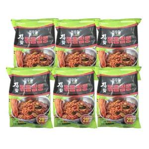 직화 볶음 짬뽕 2인분 406.8g 6개
