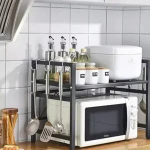 넓이 주방 거치대 맘마존 수납 높이 다용도 조절식 정리대 밥솥 선반 전자레인지 전자레인지 오븐 수납 대