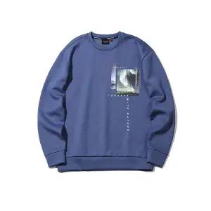 인터크루 남성 루즈핏 앞전사 맨투맨 ITV3TM07ANA (네이비)