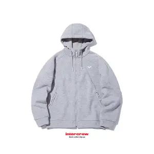 인터크루 남성 루즈핏등판레터 후드집업 ITV4DH06AMG (멜런지그레이)