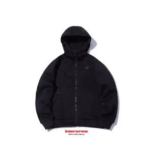 인터크루 남성 루즈핏등판레터 후드집업 ITV4DH06ABK (블랙)