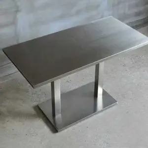 스텐 사각 테이블 철제 탁자 협탁 스텐 레스토랑