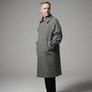 [제로라운지]말라리우스 트위드 로브 코트 그레이