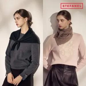 스테파넬 25FW 라쿤 블렌디드 숄