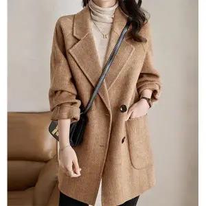 [하프클럽/패션]아웃빅포켓 모직하프코트 25EFE442