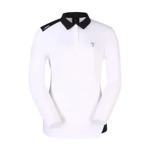 [LPGA][패플 단독] 여성 빅로고 포인트 절개 카라 티셔츠 L223TL591P_WH