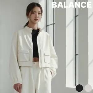 [롯데백화점]밸런스 여성) MBF5TC2220 탑텐 밸런스 하이넥 기모 집업 츤데레 MA