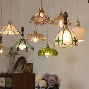 스테인글라스조명 북유럽 무드등 거실 카페 샹들리에 작은