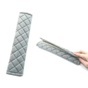 벨벳 안전벨트 커버 회색 안전벨트스토퍼 안전띠패드 안전벨트스토퍼 안전띠패드 안전벨트쿠션