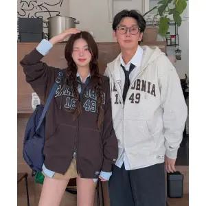 후아유 WHO.A.U [라라진 PICK](기모ver.)Signature Patch Hood Zip-up WHMZF4911U 199618