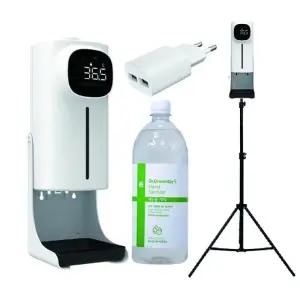 K10PRO 듀얼 무선 손소독기 충전식배터리내장 온도측정센서 2개 비접촉 온도체크