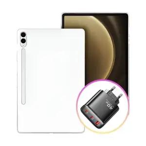 갤럭시탭S9 플러스 투명 젤리 케이스+Toocki 40W 고속충전기 (WFK2M5N)