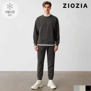 [지오지아] 오버핏 네추럴 워싱 맨투맨 세트 (AGD4TR1602AGD4PT1602)