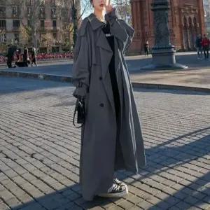 티류으스 여성 가을 겨울 롱 트렌치코트 발목기장 빅사이즈 Lyw