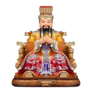 장식품 옥황상제 서왕모 동상 수지 소재 예배용 전통적인 디자인 고급스러운 인테리어 소품