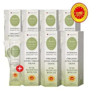 [바이퀸]올렌조 유기농 엑스트라버진 냉압착 올리브오일 스틱 98포(7박스)+체험분 2포
