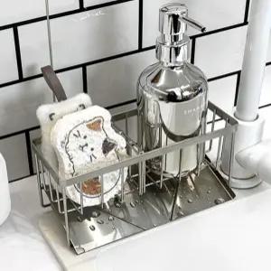 J2K 수세미 거치대 주방 건조대 304 스텐 싱크대 세면대