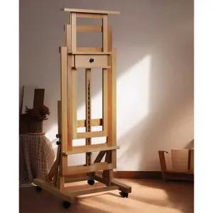 대형 이동식 이젤 우드 전시용 드로잉 작업대 기본형 초대형