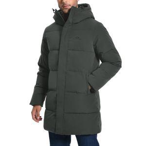 파이오니어 캠프 남성 롱 겨울 코트 후드 방수 단열 패딩 재킷 두꺼운 퍼프 웜 다운 윈드브레이커 파카