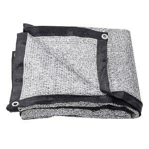 Mychoiii 6.5피트 x 6피트 알루미늄 쉐이드 천 70% 반사 네팅 선 커버(자동차, 반려견, 실외, RV, 가든 파티오용 그로밋 포함)