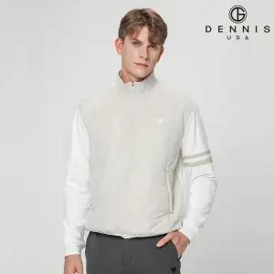 데니스골프 25FW신상 남성 반하이넥 시그니처 방풍 패딩 집업 티셔츠_NAQWMTS026