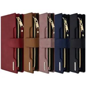 갤럭시S25 FE 케이스 지갑 전면수납 카드 5포켓 지퍼 다이어리 잭팟111