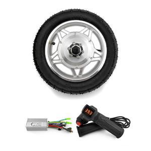 12인치 250W 허브 모터 앞바퀴 타이어 스로틀 그립 브러시리스 컨트롤러가 있는 자전거 스쿠터 자전거용 캔 리버스(48V 리버스 가능)