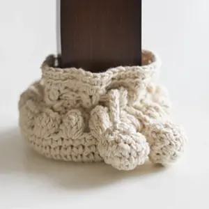 뜨개질 의자발 커버 층간소음방지 논슬립 발커버 의자발커버 식탁발 무소음 긁힘방지