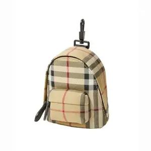 BURBERRY Check Mini Canvas Backpack Keyring (8084110) (체크 미니 카바스 백 키링)