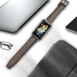 삼성 갤럭시 시계 용 스트랩 Galaxy Fit 3 Correa 교체 액세서리 손목 밴드 가죽 벨트 시계줄